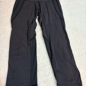 lululemon athletica Black Striped Leggings